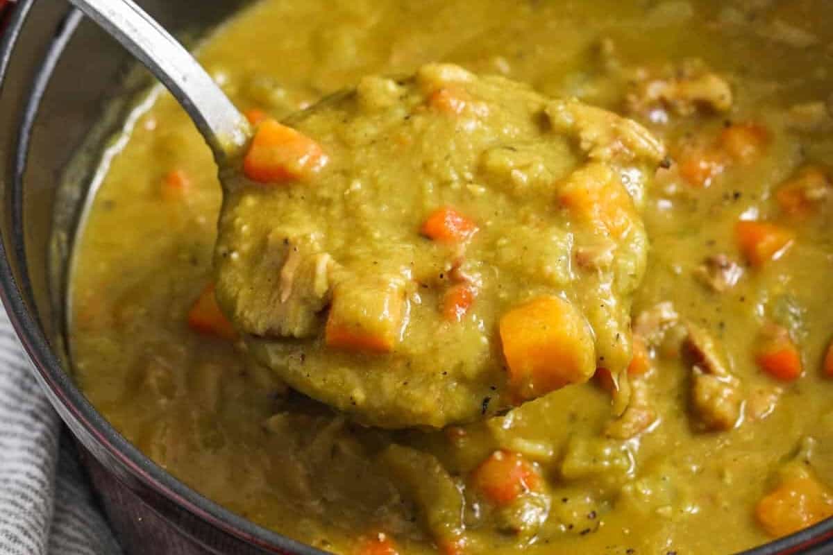Homemade Split Pea Soup: Sauté Veggies First for Deepest Flavor